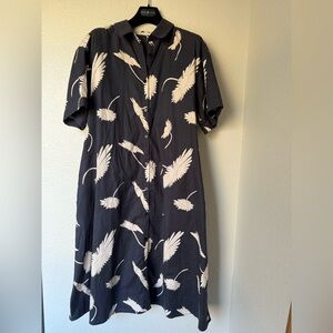 TUCKER | button down shirt dress | sz XL